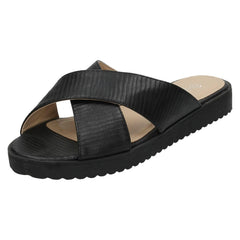 Ladies Savannah X Strap Mules