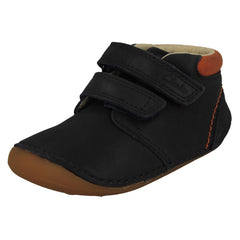 Childrens Clarks Soft Hook & Loop Ankle Boots Tiny Play T
