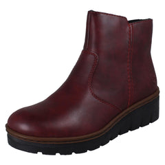 Ladies Rieker Fleece Lined Ankle Boots X9165