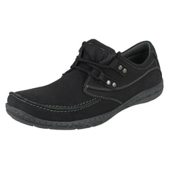 Mens Maverick Flat Lace Up Shoe With Metal Trim Detail