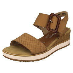 Ladies Remonte Wedge Sandals D6453