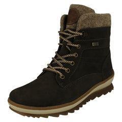 Ladies Remonte Cuff Detailed Warm Lined Ankle Boots R8477