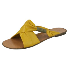 Ladies Spot On Slip On Sandals
