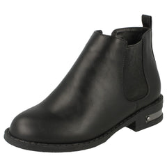 Girls Spot On Chelsea Style Ankle Boots