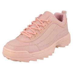 Ladies Reflex Lace Up Chunky Trainers