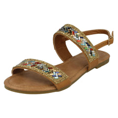 Ladies Anne Michelle Double Strap Mule Sandals