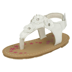 Girls Spot On Toe Post Summer Sandals