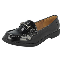 Ladies Spot On Slip On Casual Loafer Shoes
