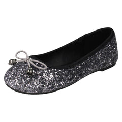 Girls Spot On Glitter Ballerinas