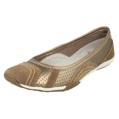 Ladies Down To Earth Flat Ballerina Shoes