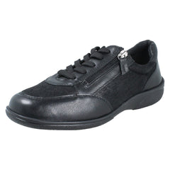 Ladies DB Shoes Wide Fit With Stretch Casual Lace Up/Zip Shoes Wayfaring