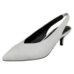 Ladies Spot On Kitten Heel Slingback Shoes F90049