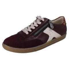 Ladies Rieker T-Shaped Suede Detail Trainers L9700