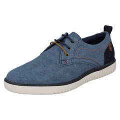 Mens Hush Puppies Lightweight Canvas Shoes Sandy Lace Up