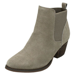 Ladies Down To Earth Mid Heel Ankle Boots
