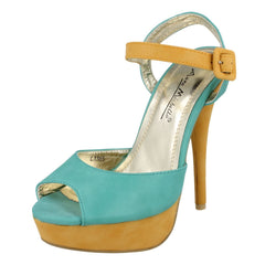 Ladies Anne Michelle Peep Toe Platform Heels