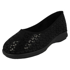 Ladies DB Shoes 2V Fitting Ballerina Style Slippers Virginia