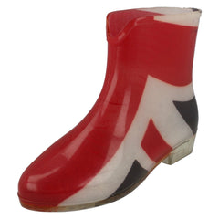 Ladies Spot On Union Jack Ankle Wellington Boots