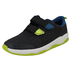 Childrens PLAY PRINTS By Clarks Big Cat Detailed Trainers Clowder Race