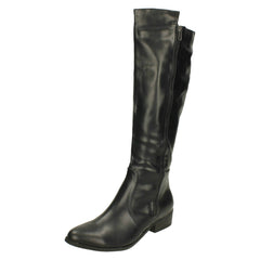 Ladies Spot On Knee High Boots
