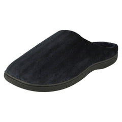Mens So Comfy Slip On Velour Mule Slippers Stan