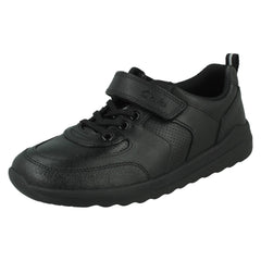 Boys Clarks Elasticated Lace School Shoes Daze Bright K