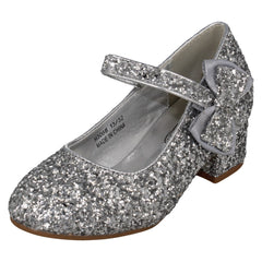 Girls Spot On Block Heel Party Shoes H3086