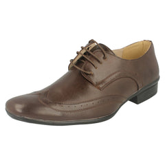 Mens Maverick Flat Lace Up Shoe Brogue