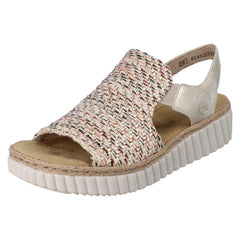 Ladies Rieker Wedge Sandal 69276