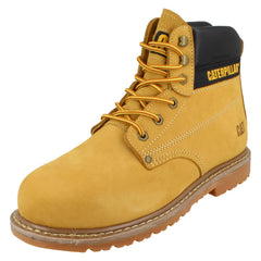 Mens Caterpillar Lace Up Leather Wide Safety Boots - Powerplant Sb Hro P72462