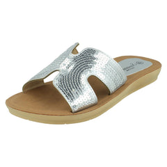 Ladies Savannah Sequin Mules F00354