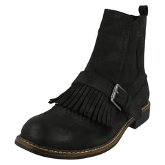 Ladies Down To Earth Flat Ankle Boots