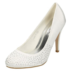 Ladies Anne Michelle Diamante Court Shoes