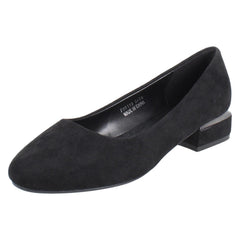 Ladies Anne Michelle Smart Casual Court Shoes With Silver Detailing F90119