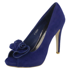 Ladies Spot On Slip On Heels