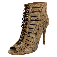 Ladies Anne Michelle High Heel Lace Up Cut Out Sandal