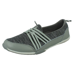 Ladies Down To Earth Flat Casual Pumps F80511