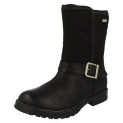Girls Startrite Water Resistant Calf Length Boots Aqua Jessie