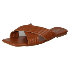 Ladies Spot On Flat Wide Fit Sandals F00400