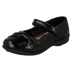 Girls Spot On Side Bow Detail School Shoes