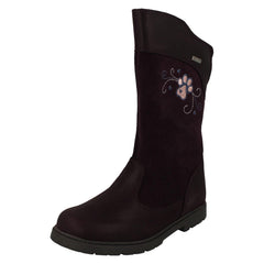 Girls Startrite Paw Detailed Aqua-Rite Mid Calf Boots Splosh