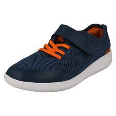Boys Clarks Breathable Lightweight Trainers Scape Trace