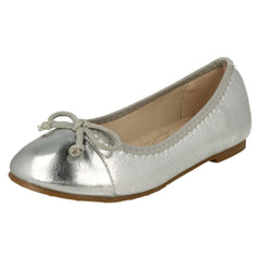 Girls Spot On Bow Detailed Ballerina Shoes