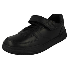 Boys Clarks Relaxed Style Mud Guard Detailed School Shoes Fawn Lay