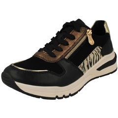 Womens Rieker Zip Up And Lace Up Trainer M6616