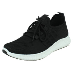 Ladies Spot On Casual Lace Up Trainers F7201
