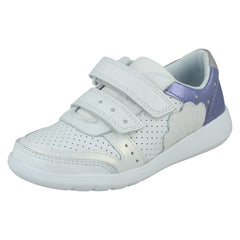 Girls Clarks Casual Trainers Scape Shell