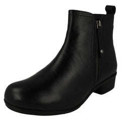 Ladies DB Shoes 2V Dual Fitting Ankle Boots Seville