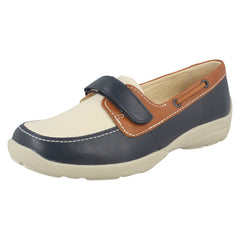 Ladies Easy B Flat Loafer Style Shoes - Elizabeth