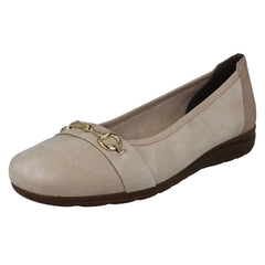 Ladies Rieker Slip On Ballet Pumps L9360